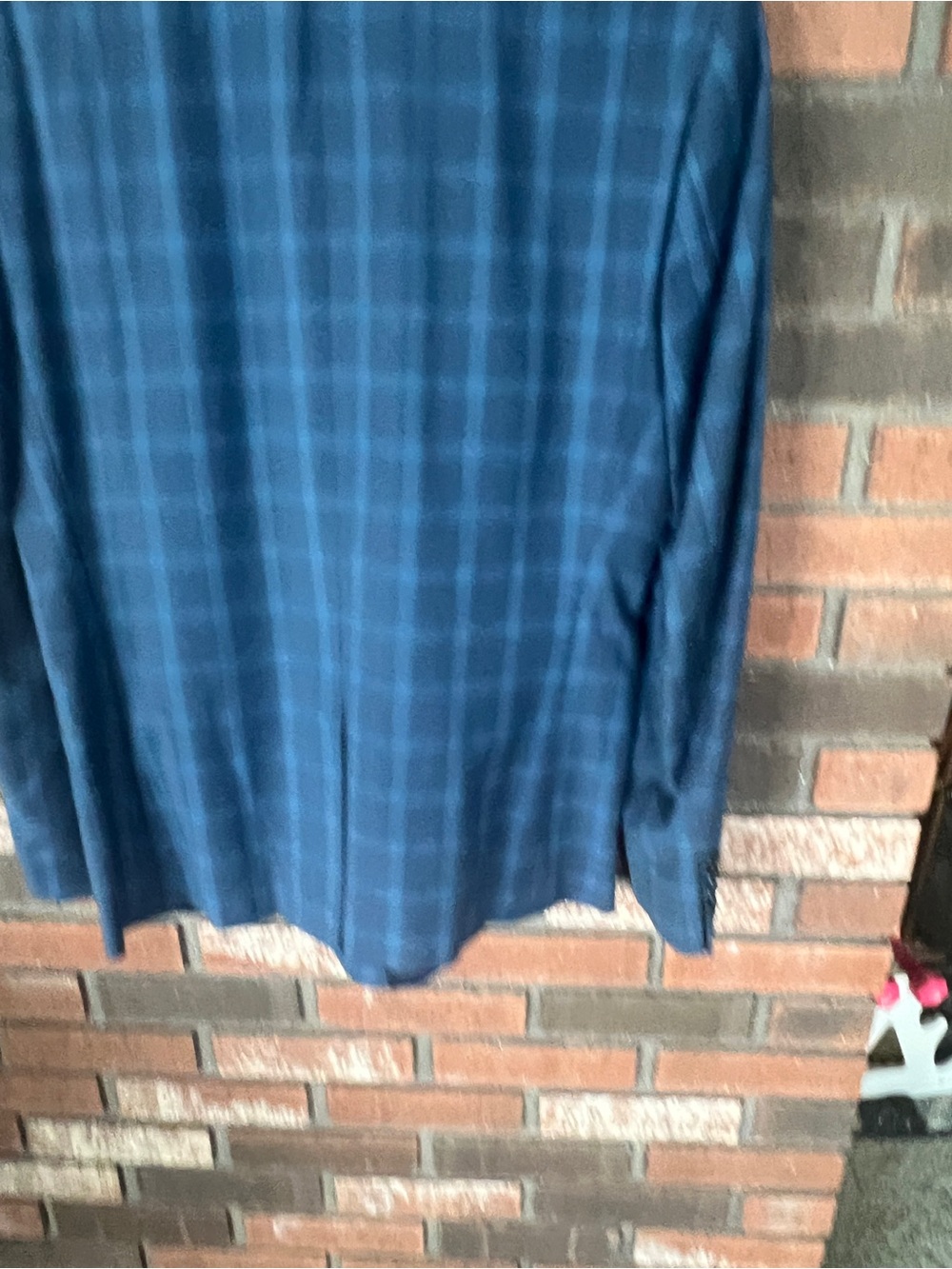 Men's Blue Windowpane Sport Coat - Tailored Modern Fit - Picture 7 of 8